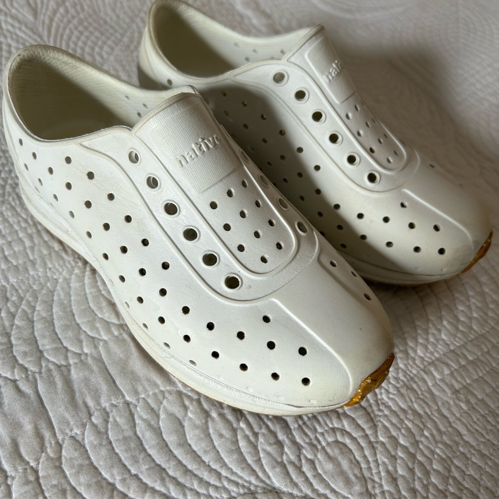Native Kids Shoes in White